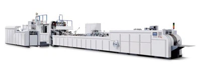 Machine voor het maken van papieren zakken met vierkante bodem